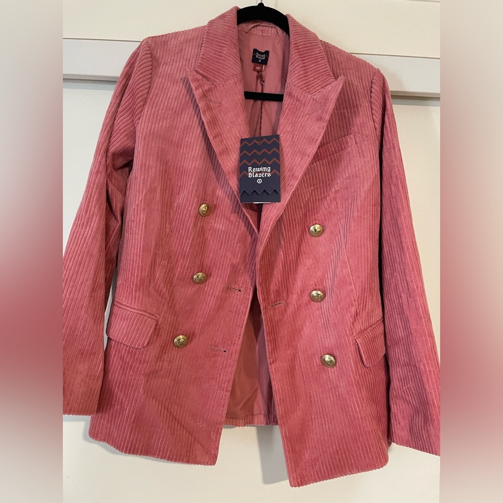 Rowing Blazers x Target pink corduroy blazer